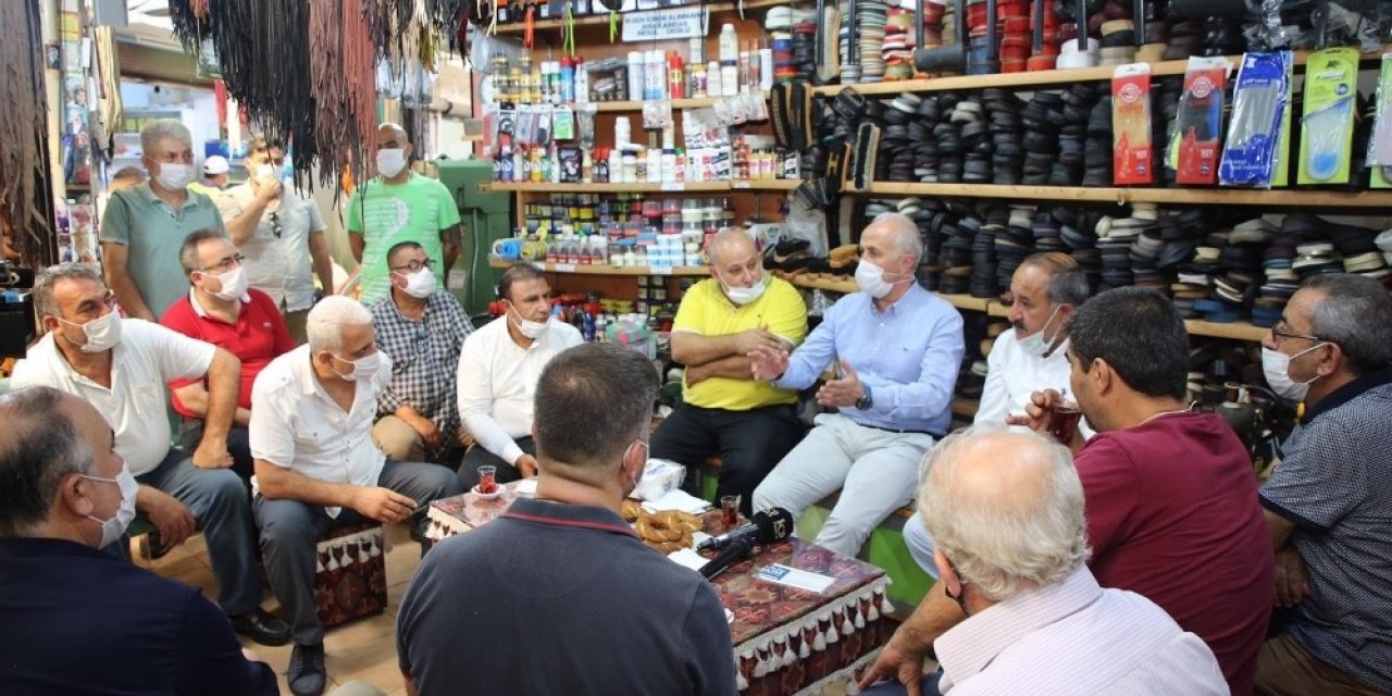 Gültak, Zafer Çarşısı esnafını ziyaret etti