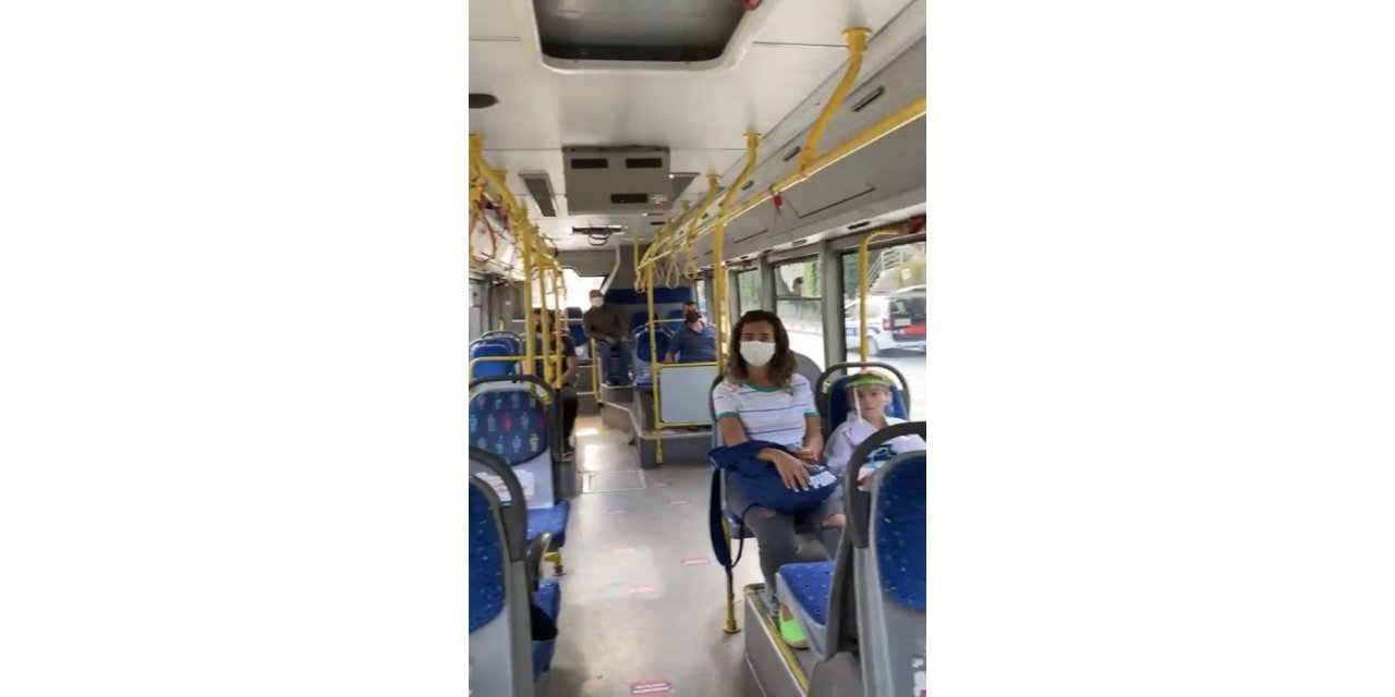 Kağıthane’de toplu taşıma araçlarında maske ve mesafe denetimi