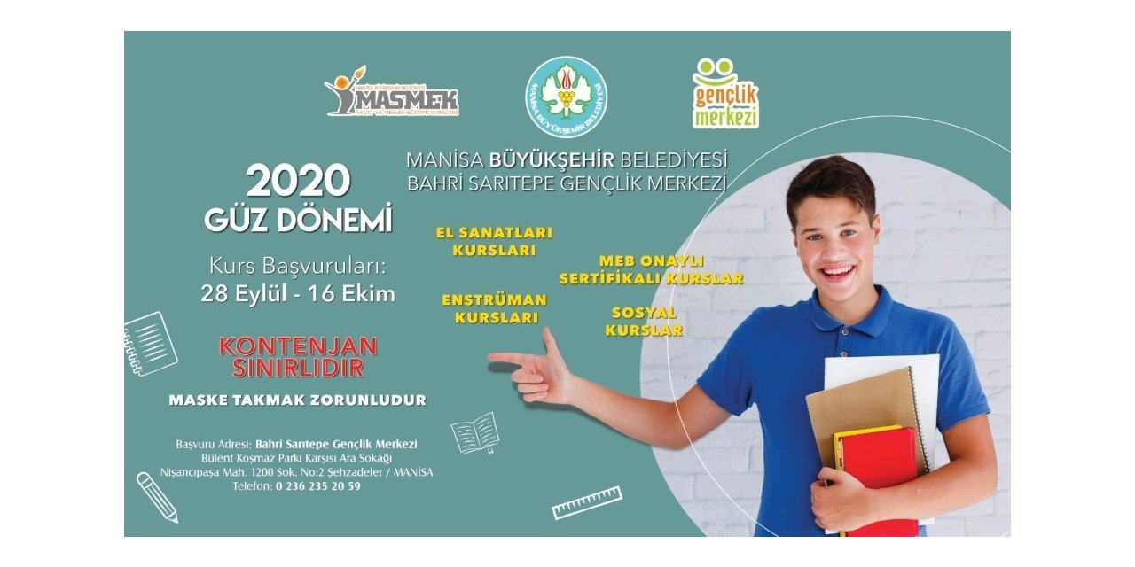 Gençlik merkezlerimizde kurs başvuruları başlıyor