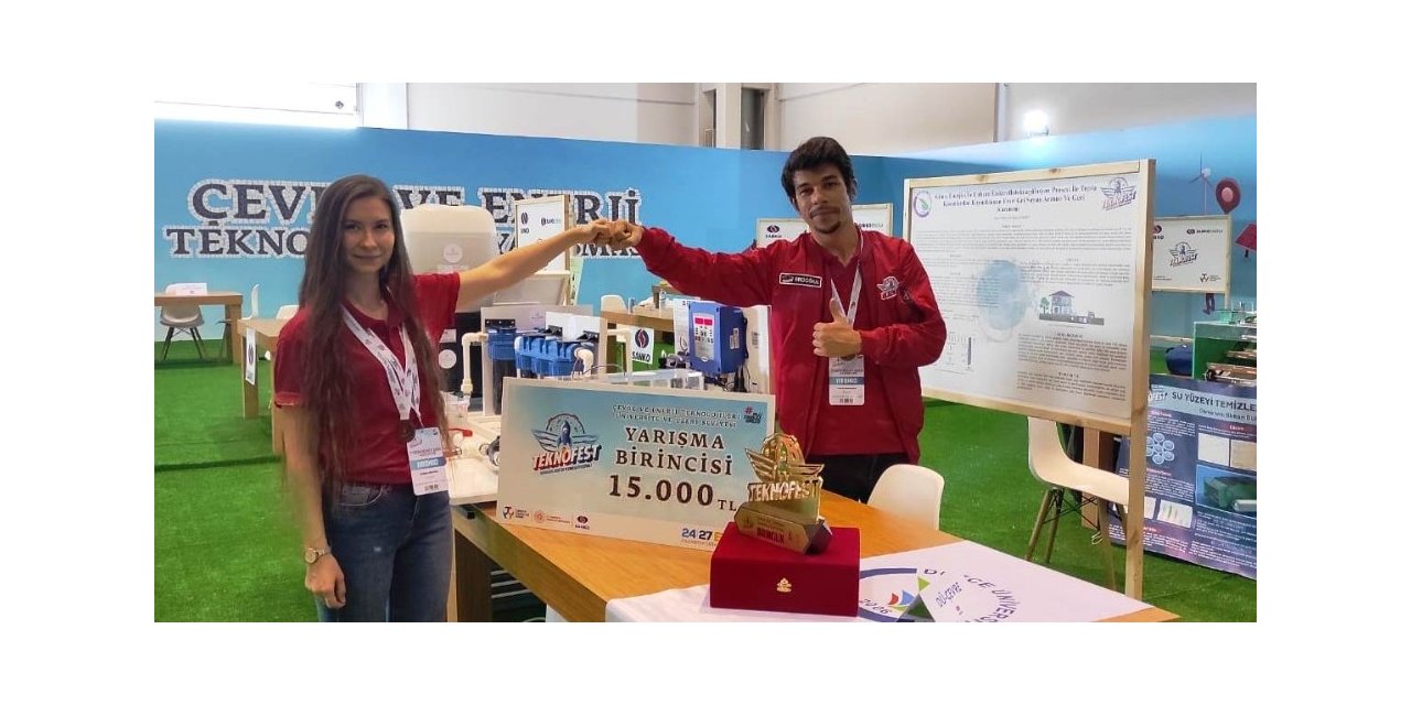 Düzce Üniversitesi Çevre Takımı TEKNOFEST’te birinci oldu