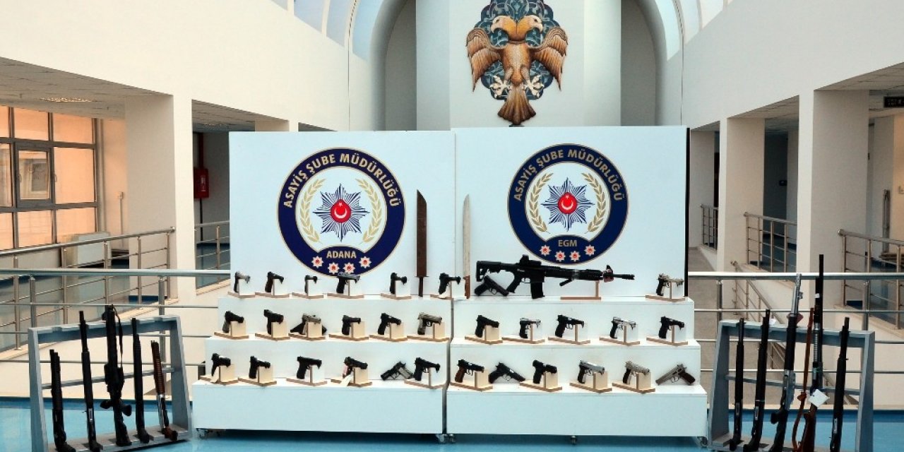 Adana’da şok uygulamalarda 79 silah ele geçirildi