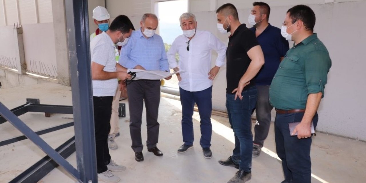 Düzce’de ki çöp ayrıştırma tesisi hızla yükseliyor