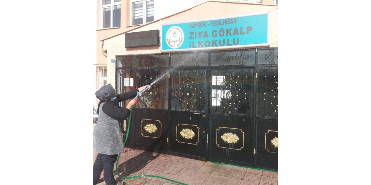 Yeşilhisar’da salgın dönemi tedbirleri ile okullar eğitim öğretime hazır