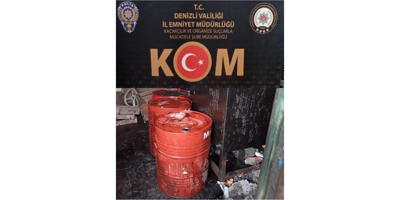 Denizli’de 3 bin litre kaçak akaryakıt yakalandı
