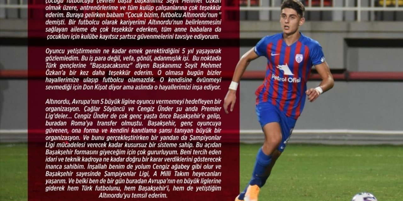 Ravil Tagir, Altınordu’ya veda etti