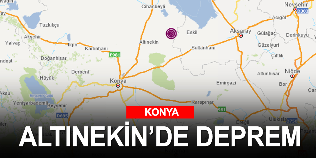 Konya'da deprem!