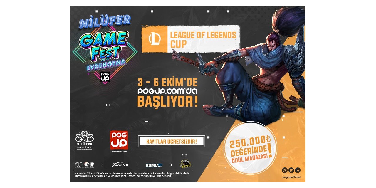 ’Nilüfer Gamefest’ e-spor tutkunlarını buluşturacak