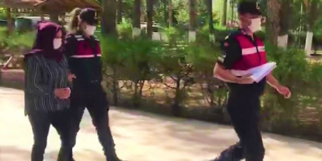 Yankesici kadın pazarda jandarmaya suçüstü yakalandı