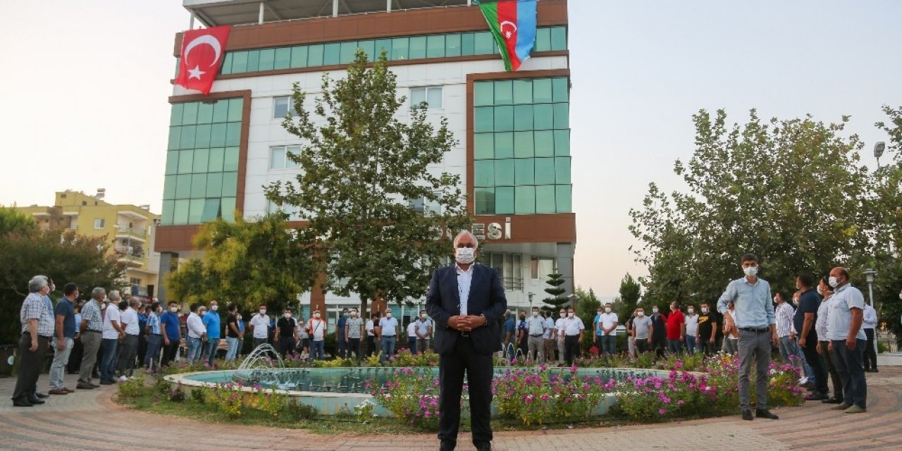 Erdemli Belediyesi’nden Azerbaycan’a destek