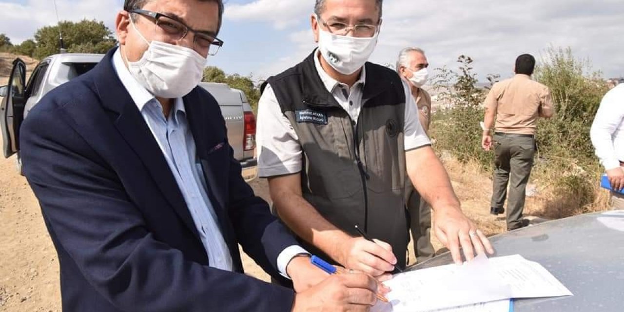 Çan Belediyesi hayvan barınağı projesi yer tahsisi gerçekleştirildi