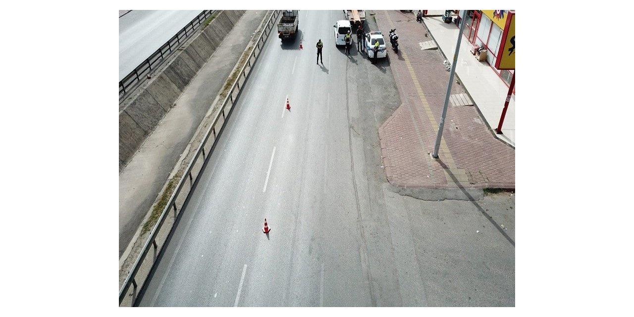 Antalya’da drone ile trafik denetimi
