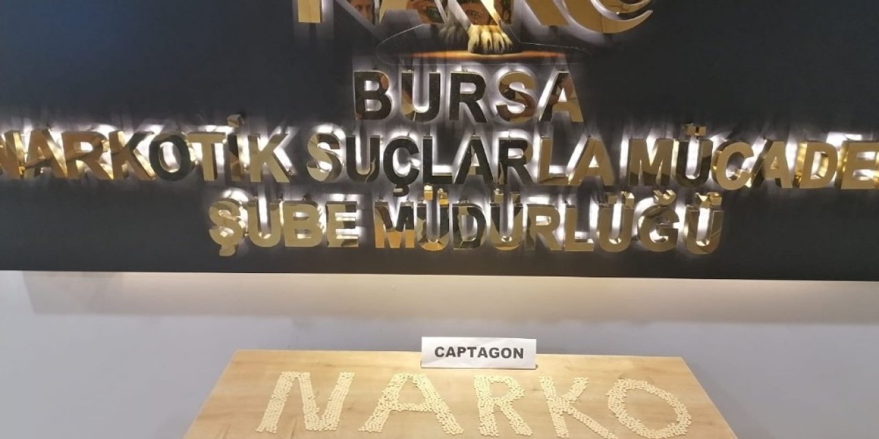 Bursa’da 2 bin adet captagon ele geçirildi