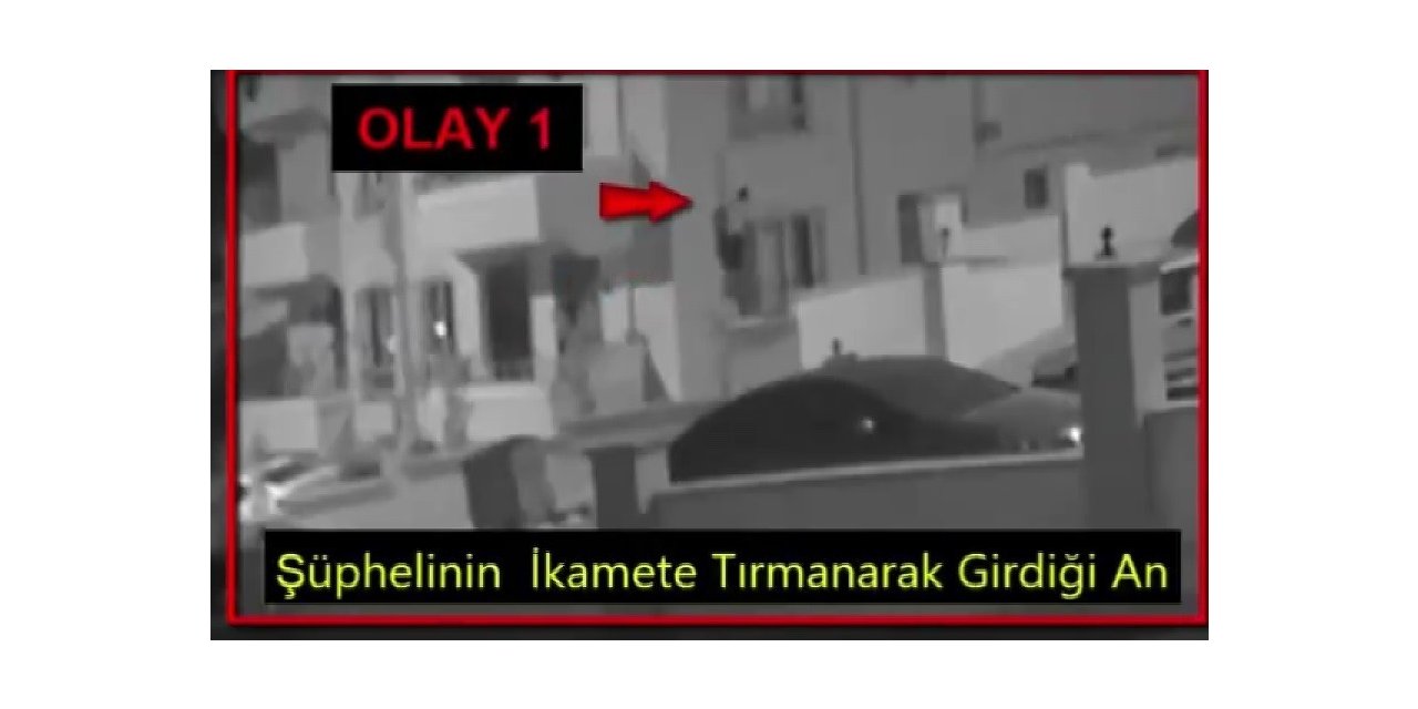 Örümcek gibi tırmanarak hırsızlık yaptı