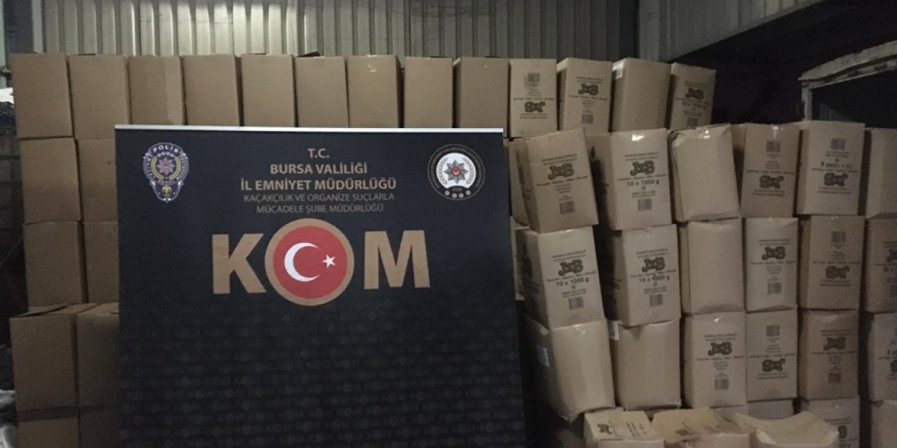 Bursa’da sahte tütün operasyonu
