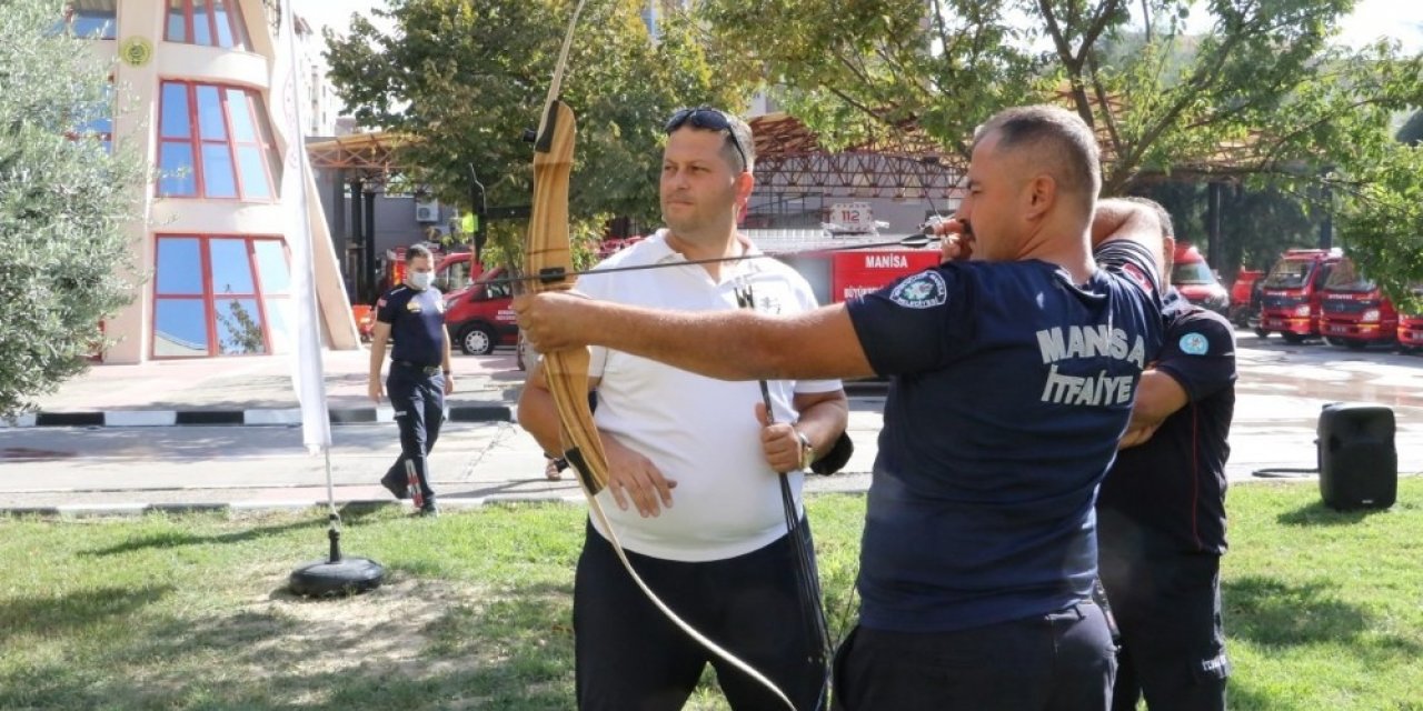 İtfaiyeciler hem eğlendi hem de spor yaptı