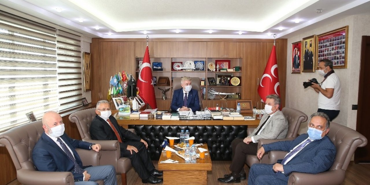 Başkanlardan MHP, CHP ve İYİ Parti’ye ziyaret