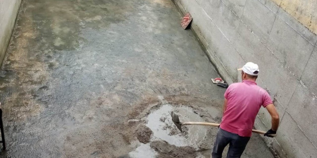 Tarımsal sulama havuzunun yenileme çalışmalarına destek