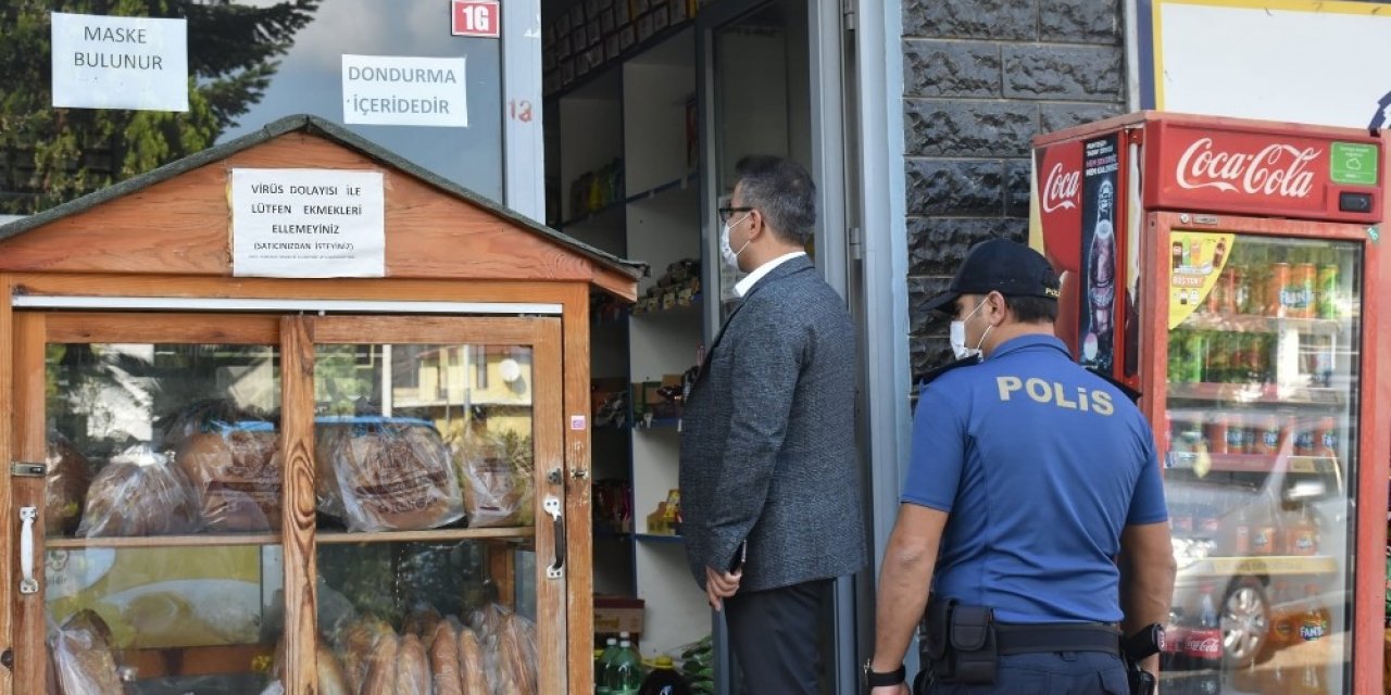 Kaynaşlı’da korona virüs denetimleri yapıldı