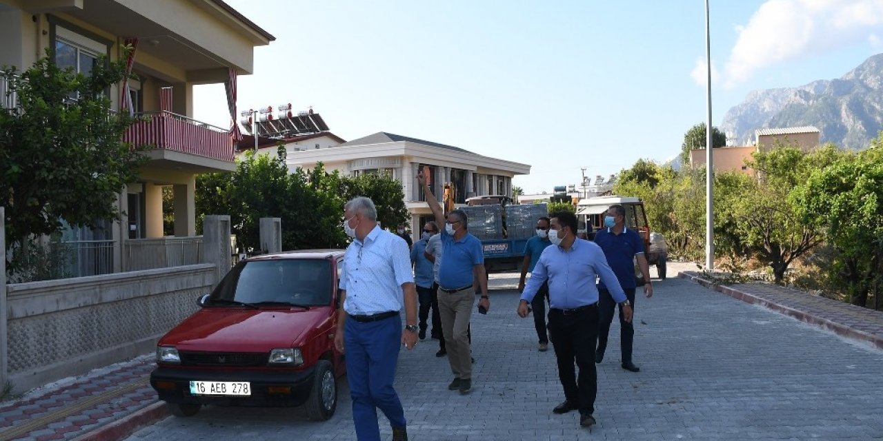 Kemer Belediyesi’nden Göynük’te alt yapı çalışmaları