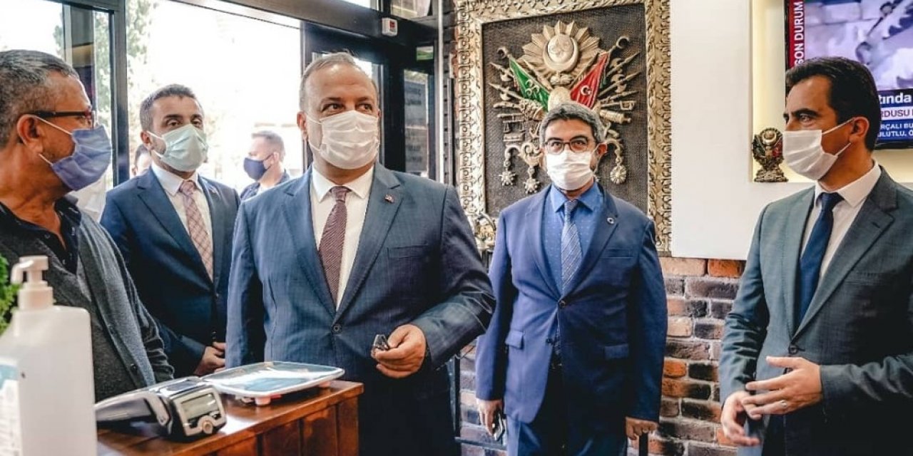 Vali Canbolat, Kestel’de korona virüs denetimine katıldı