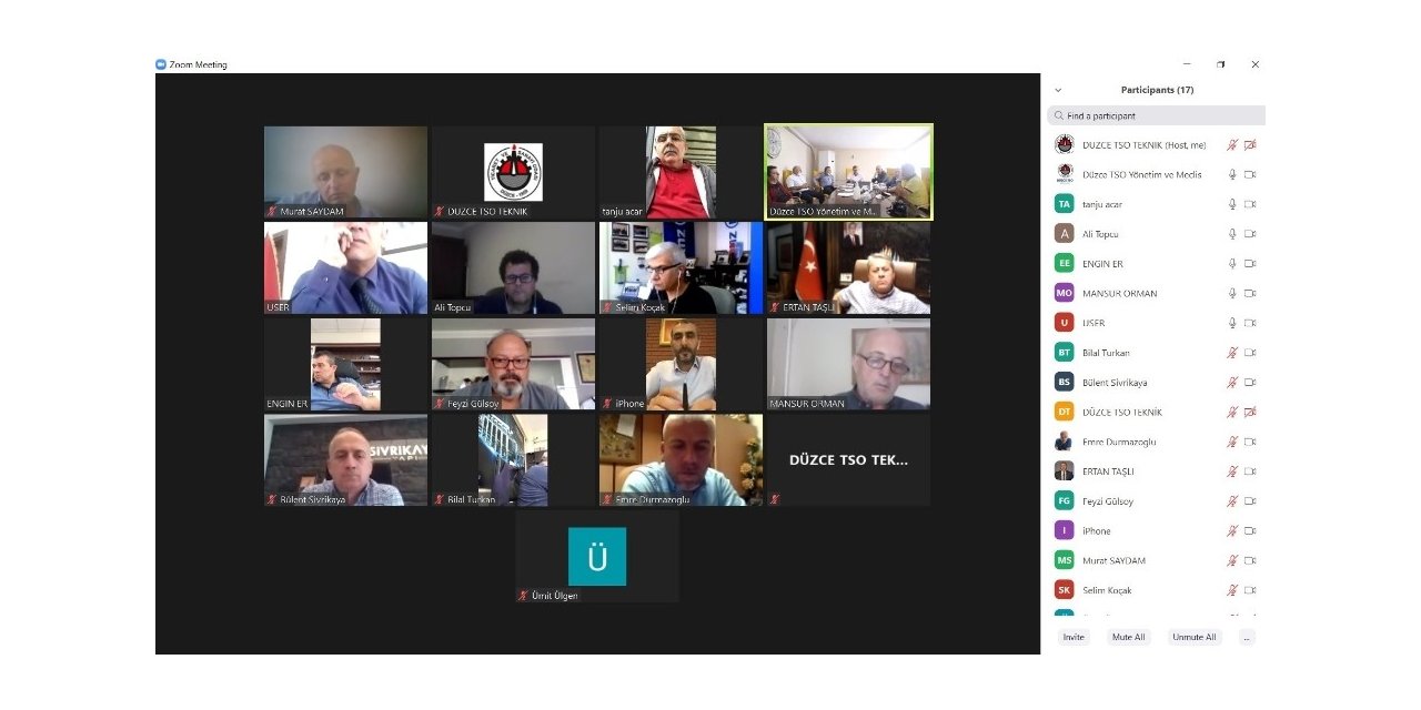 Düzce TSO olağan meclis toplantısı gerçekleşti