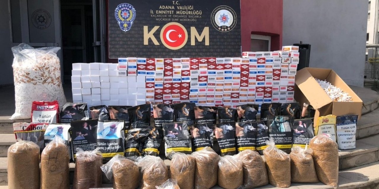 Adana’da 95 bin liralık kaçak ürün ele geçirildi