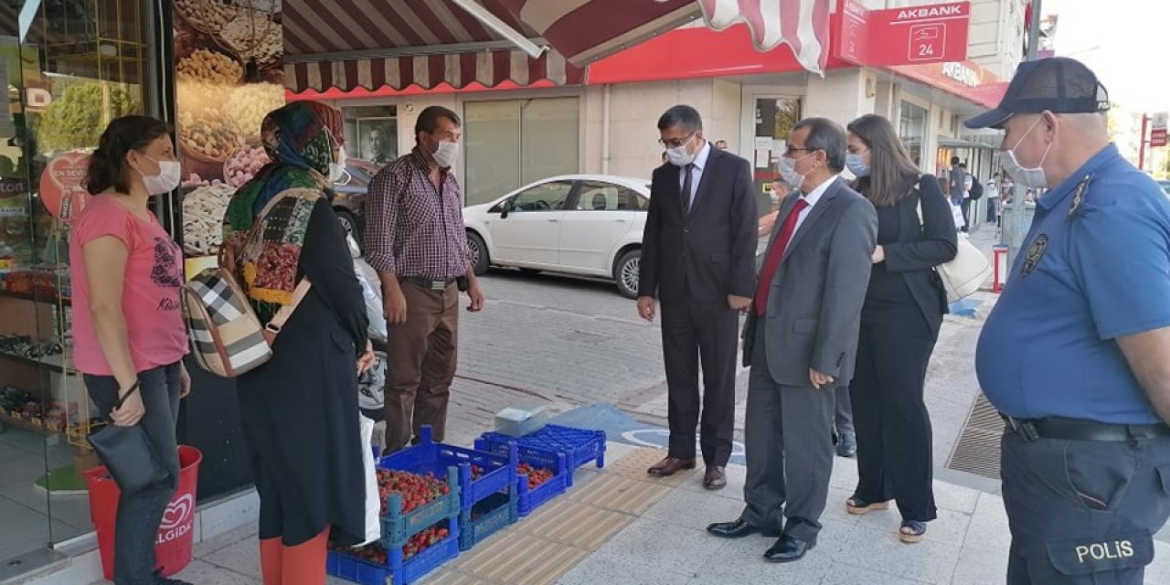 Çan’da maske denetimi