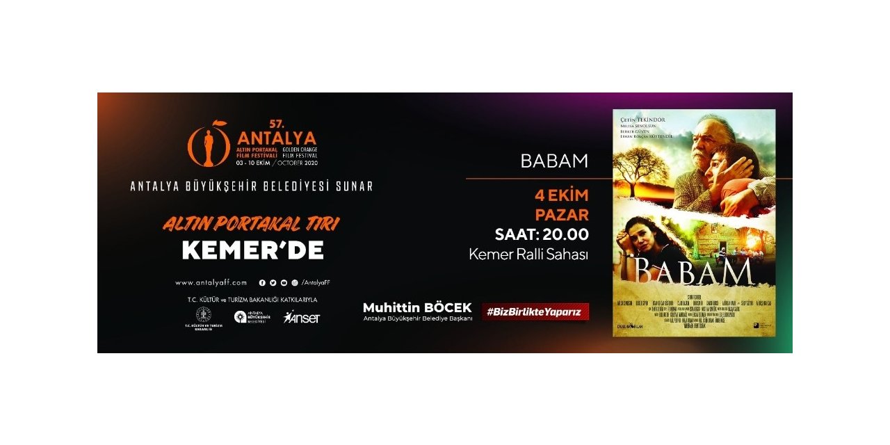 Altın Portakal Sinema Tırı Kemer’e geliyor
