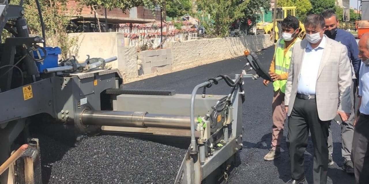 Yeşilhisar’da sıcak asfalt çalışmaları başladı