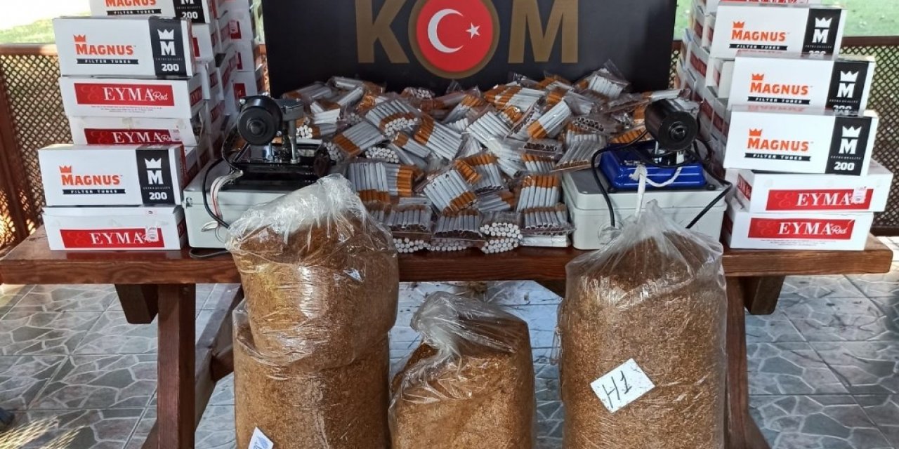 Bayramiç’te kaçak tütün operasyonu