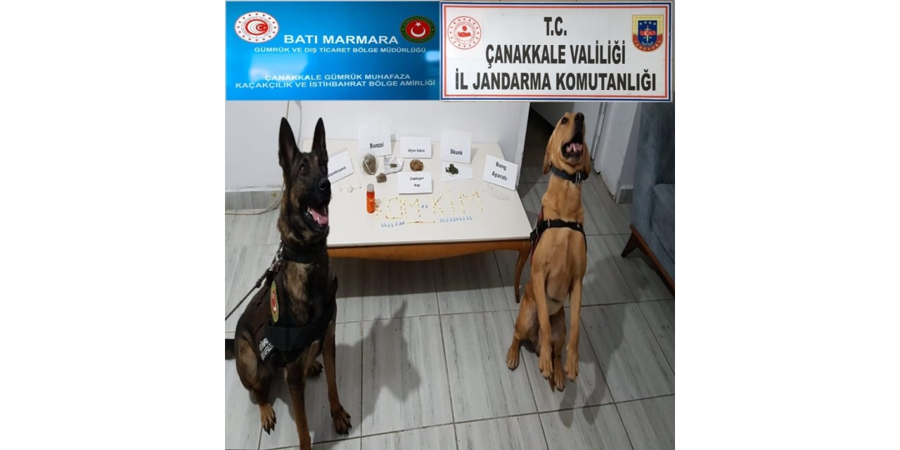 Çanakkale’de uyuşturucu operasyonu: 4 gözaltı