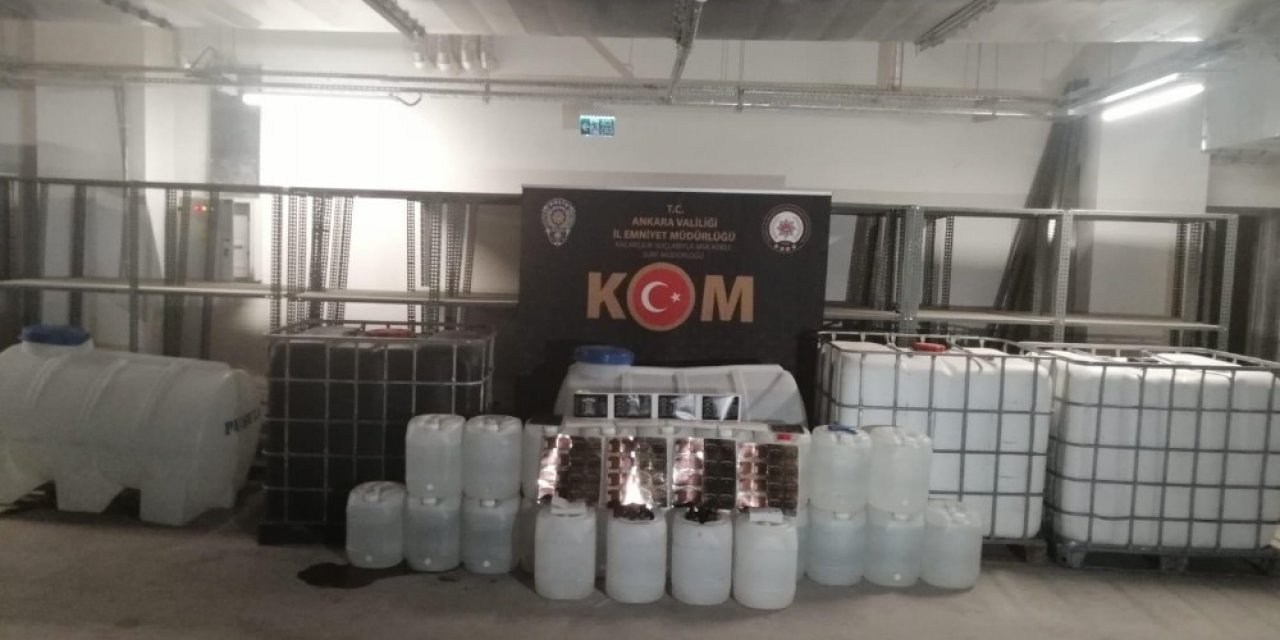 Ankara merkezli 5 ilde sahte içki operasyonunda 17 gözaltı