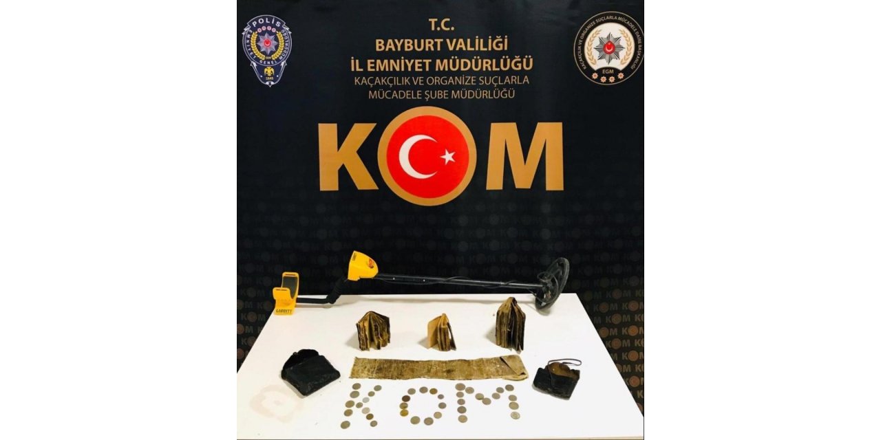 Bayburt’ta tarihi eser kaçakçılığı operasyonunda 3 şüpheli yakalandı