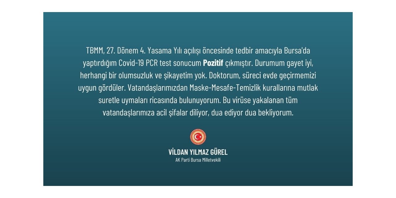 AK Partili vekil koronaya yakalandı