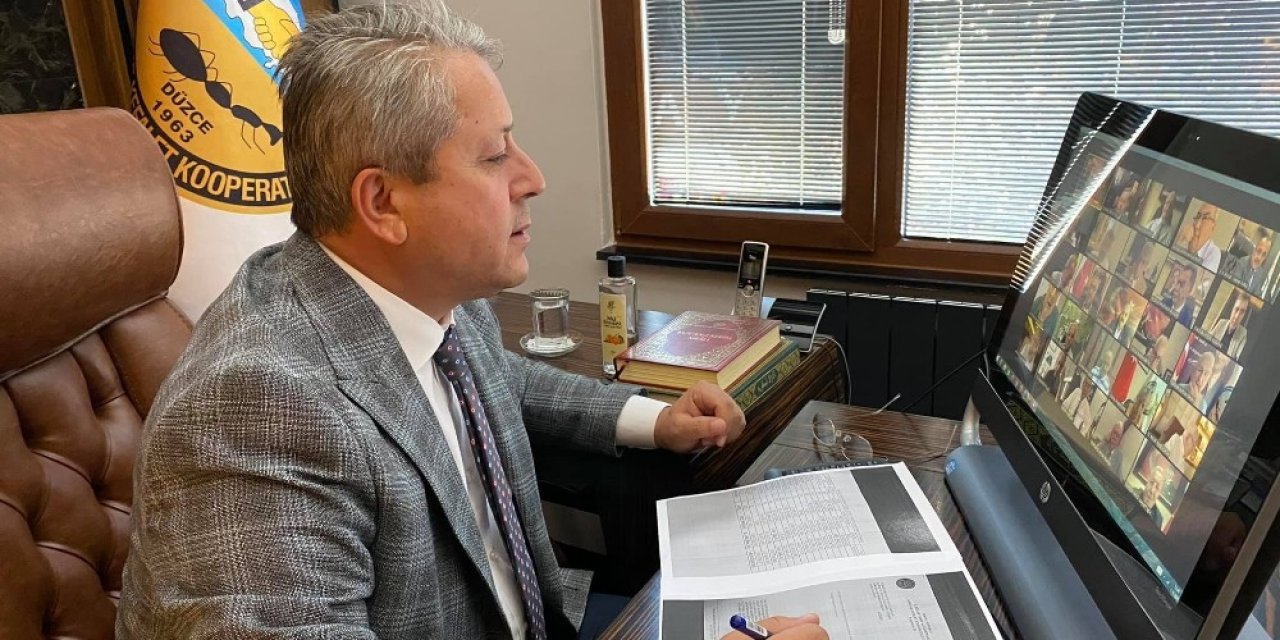 5. Bölge Birliği Başkanı Taşlı online toplantıya katıldı