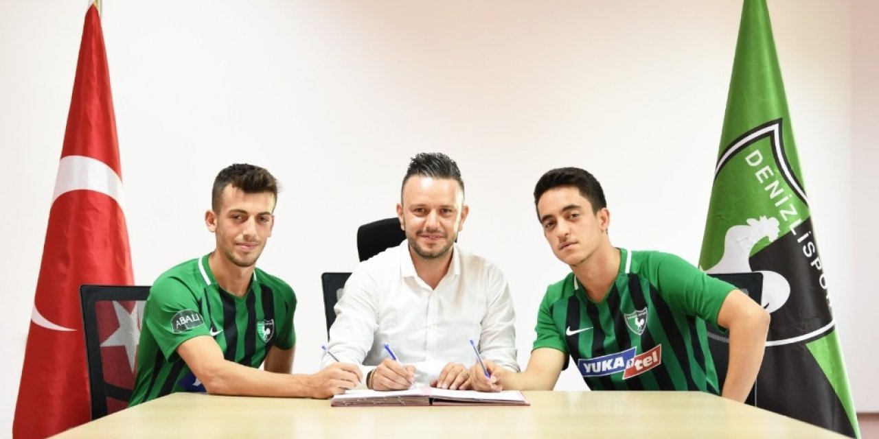 Denizlispor, altyapıdan 2 oyuncuyla daha profesyonel sözleşme imzaladı