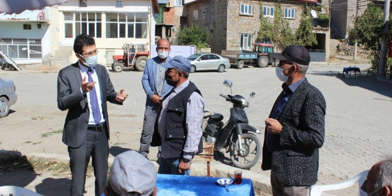 Kaymakam Kaçmaz’dan Köylerde Korona virüs denetimi