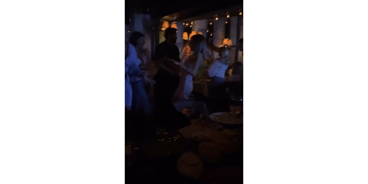 Bebek’teki ünlü işletmede kuralsız doğum günü partisi kamerada