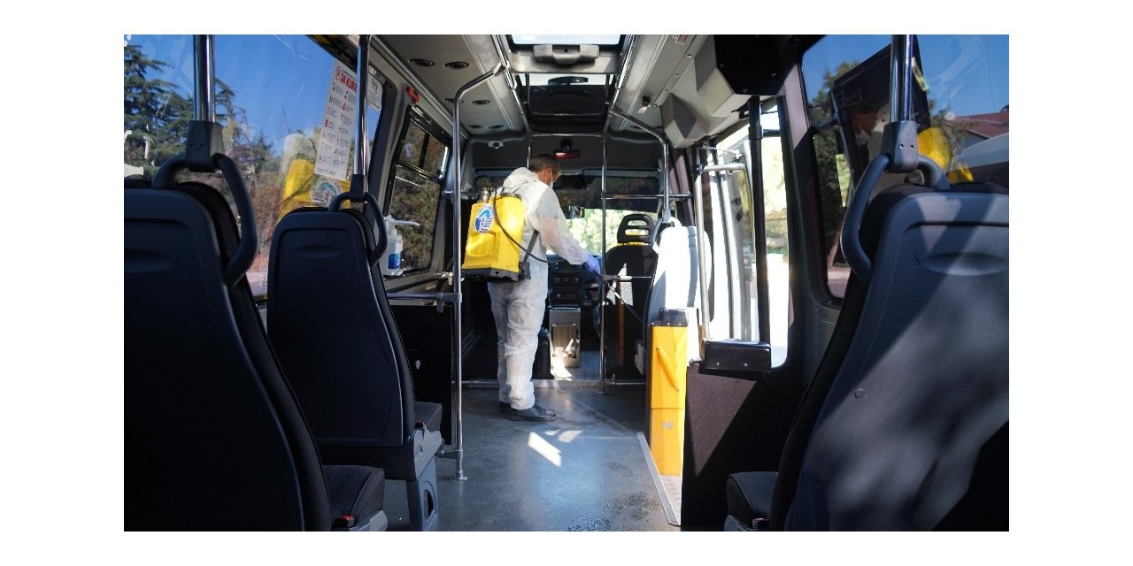 Tuzla’da toplu taşıma araçları dezenfekte edildi