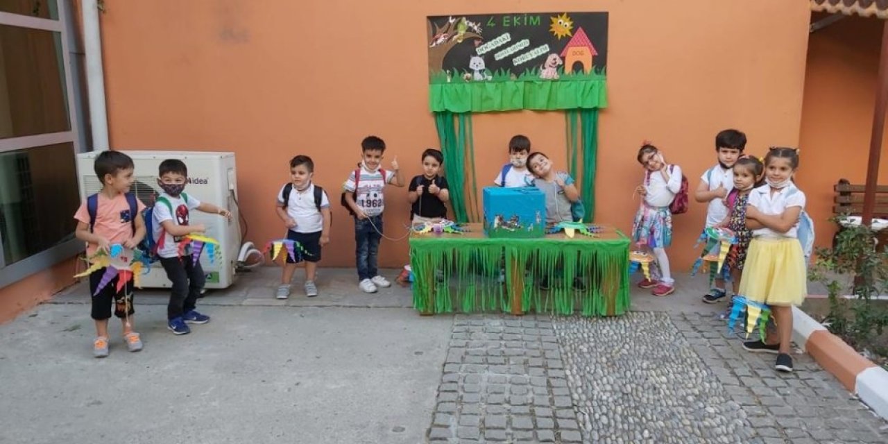 Manisa’da minikler can dostları unutmadı