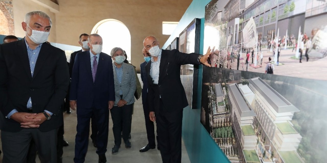 Cumhurbaşkanı Erdoğan, Tersane İstanbul’da incelemelerde bulundu