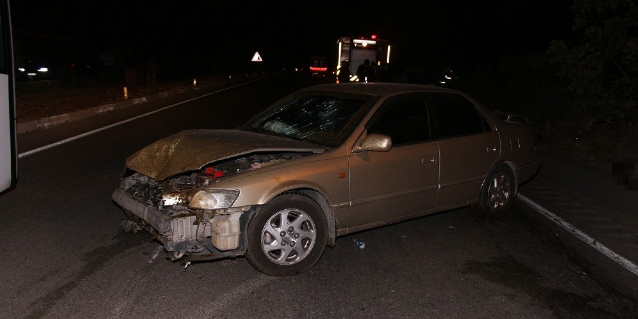 Otomobiller karayolundaki koyun sürüsüne daldı; 7 yaralı