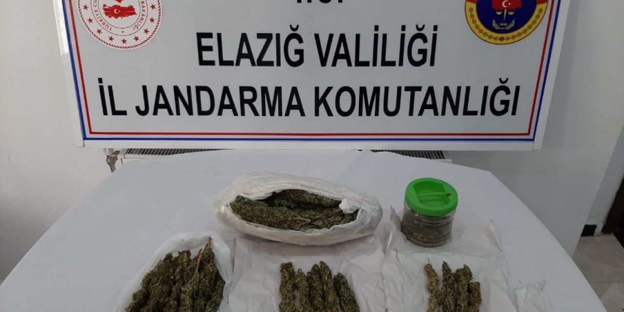 Elazığ’da uyuşturucu taciri yakalandı, 5 kilo esrar ele geçirildi