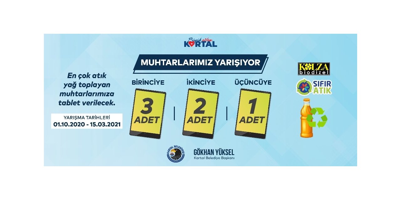 Kartal’da muhtarlar temiz bir çevre için yarışıyor