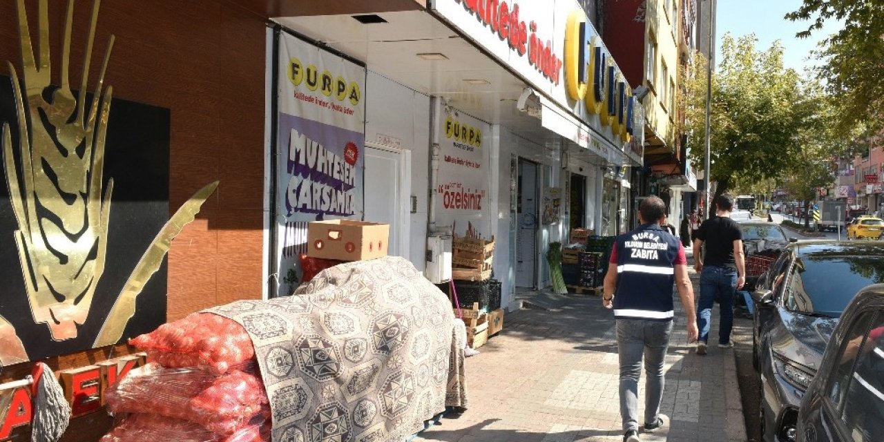 Kaldırım işgâllerine sıkı takip