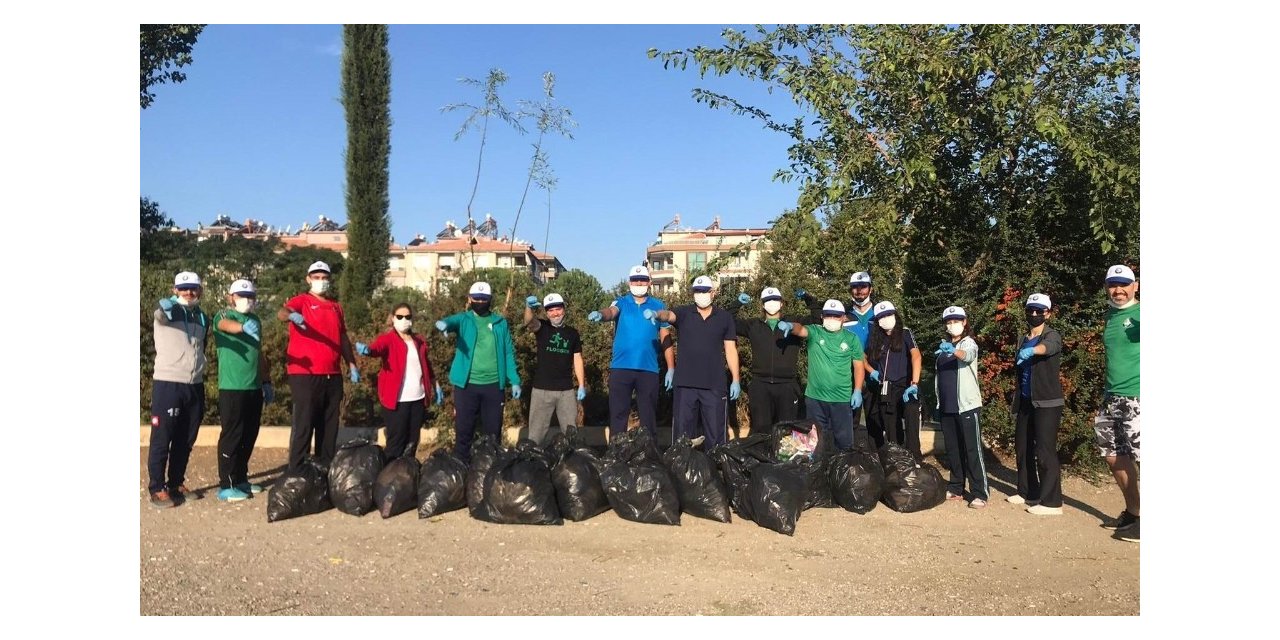 Sporla çevre temizliği yaptılar