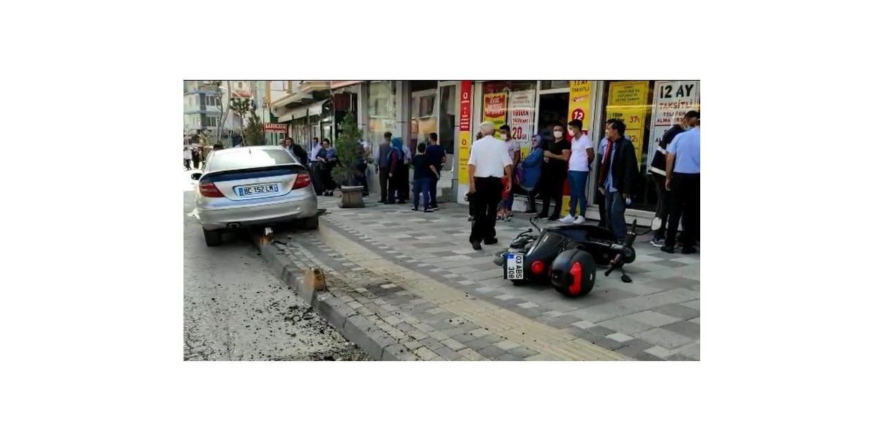 Sürücü fren yerine yanlışlıkla gaza basınca faciadan dönüldü