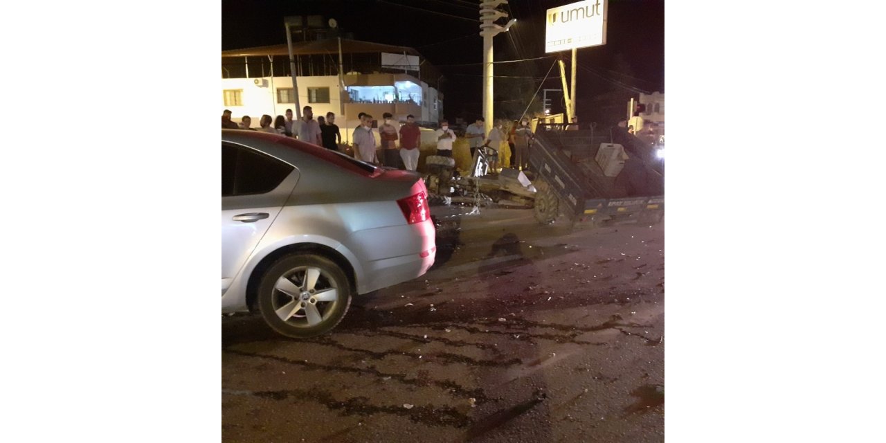 Hatay’da otomobil ile triportör çarpıştı: 1 yaralı