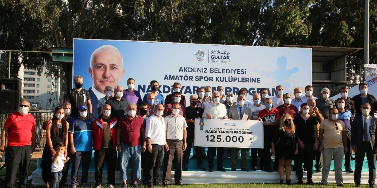 Akdeniz Belediyesinden 34 amatör spor kulübüne 125 bin TL destek