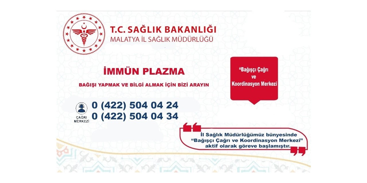 İmmün plazma için merkez oluşturuldu